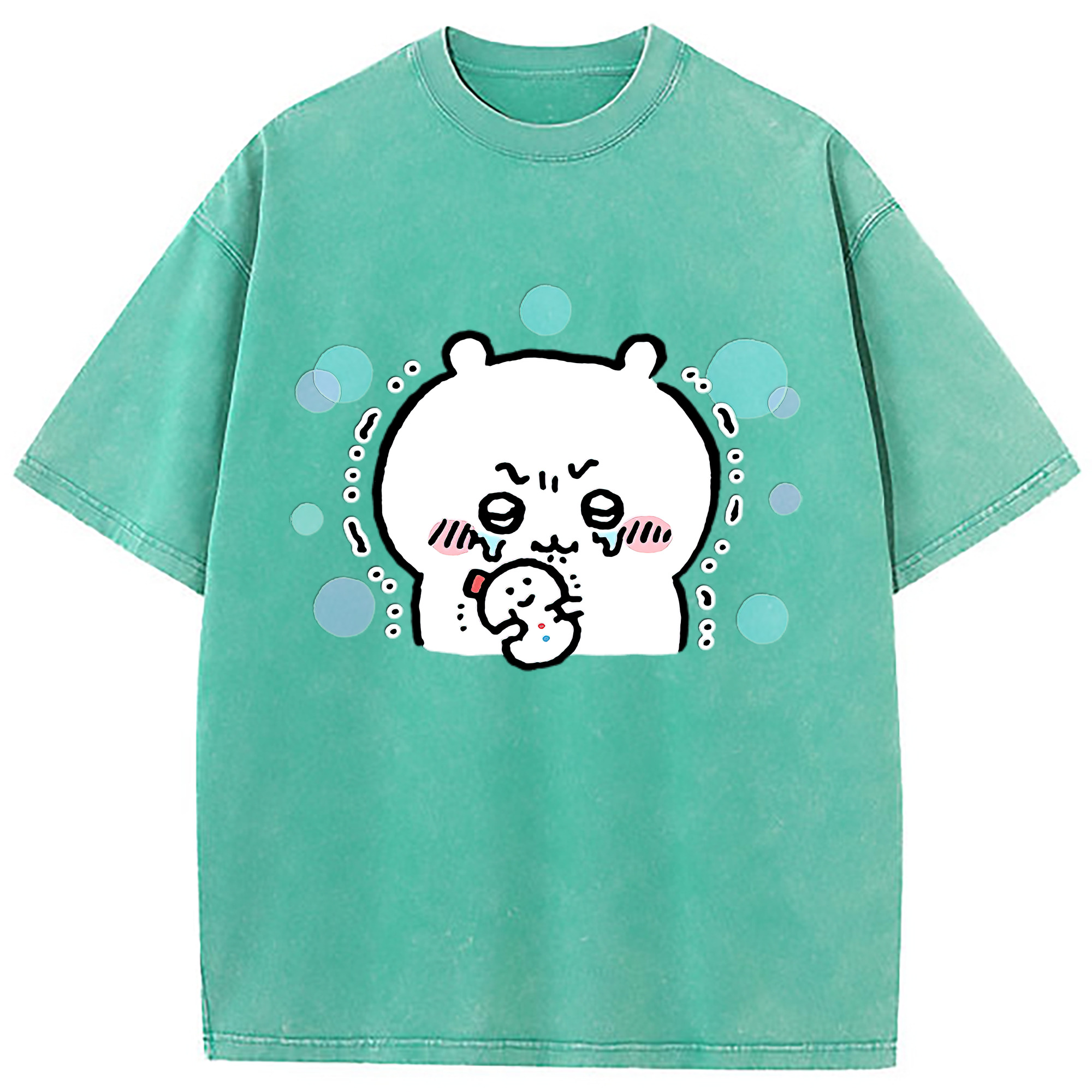 （画像用） ちいかわ ちいかわ Chii-kawa chiikawa 綿100% ヴィンテージ風 半袖Tシャツ（フロントプリント）